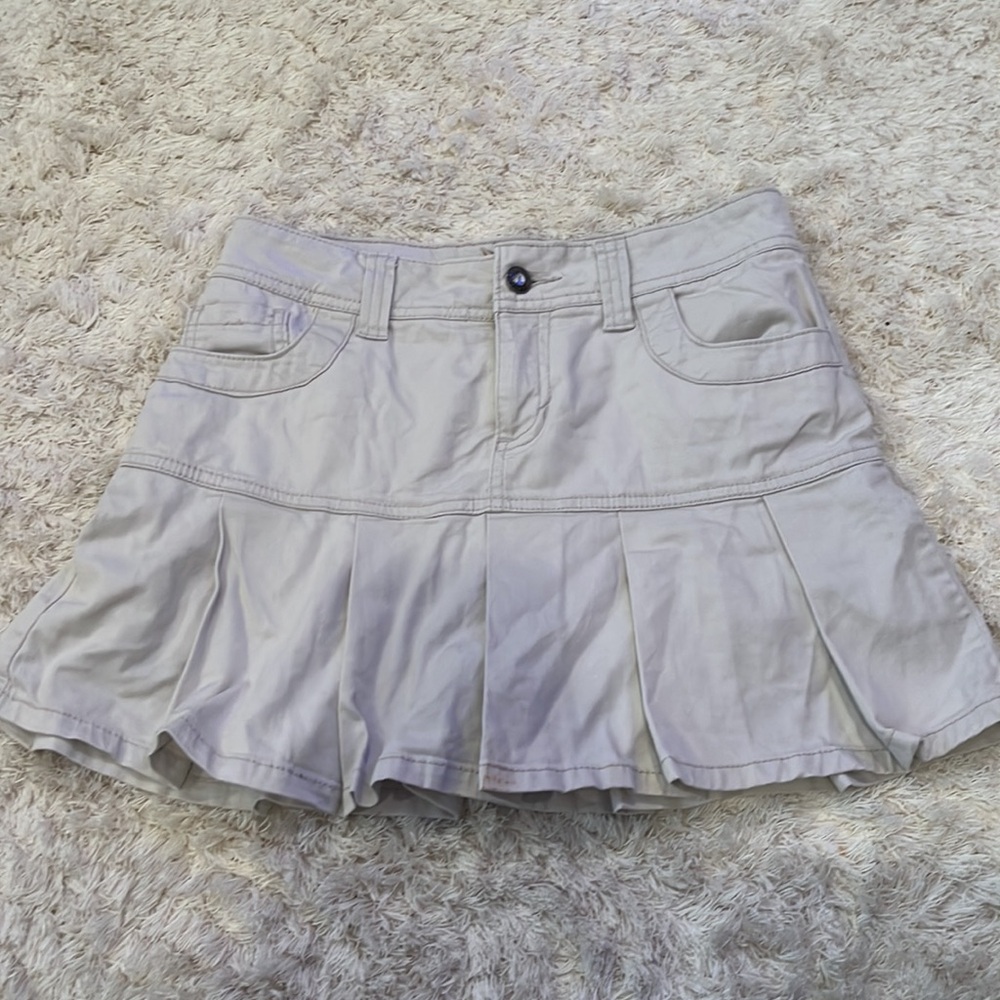 Brandy Melville Cream Mini Skirt